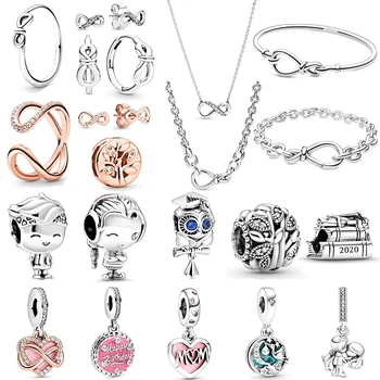 

NEW 2020 100% 925 Sterling Silver Spring Mother's Day Collection Preview Pendant Charm Fit DIY Women Original Bracelet jewelry