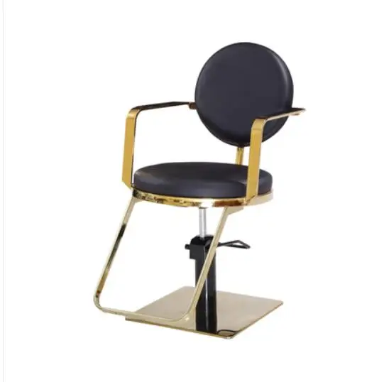 Vintage barber chair barbershop chair hair salon dyeing and ironing hair cutting salon solid wood hydraulic cha