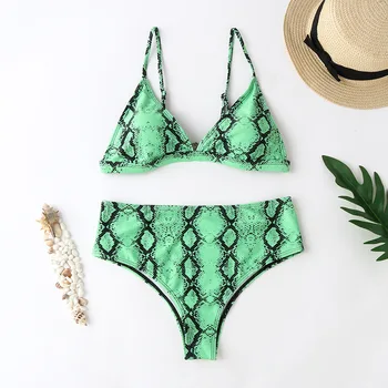 

2020 New Print Swimwear Women High Waist Bikini Set Push Up Swimsuit Female Sexy Summer Biquinis Bathing Suit Bather Beach Wear