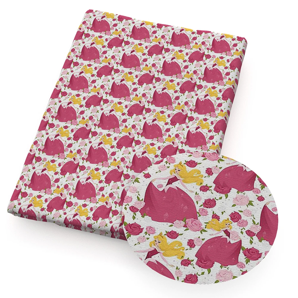 50*140 см полиэстер, хлопок, ткань с мультяшным принтом, Лоскутная Ткань для детской ткани, домашний текстиль для шитья кукольных материалов, c8764