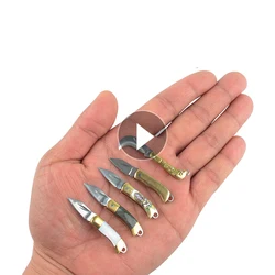 EDC MIni porte clé en coquille magnifique, couteau pliant, Mini lame, collier, portefeuille de poche, couteaux, outil de survie, coupe éplucheur 