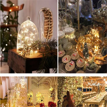 

5m Led String Lights Battery Powered Fairy Light LED Garland for Outdoor Christmas New Year Holiday Wedding Party Decoration