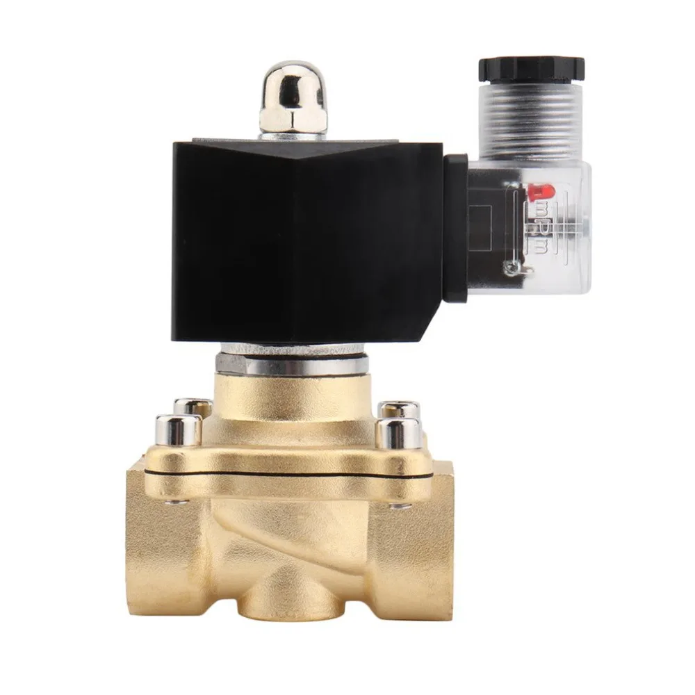 Практичный 3/4 дюймов DC 24V 2W квадратная катушка чистая медь Электромагнит прямого действия клапан один электромагнитный клапан