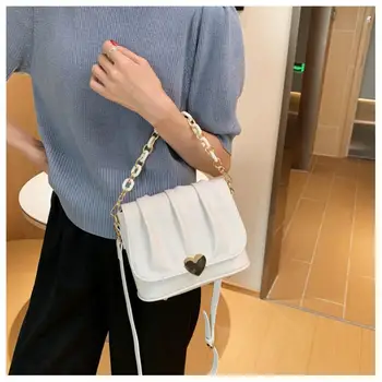 

Fashion Pleated Women Shoulder Bags For Women 2020 Design Lock Chain Women Crossbody Bags Luxury PU Leather Women's Handbags Sac