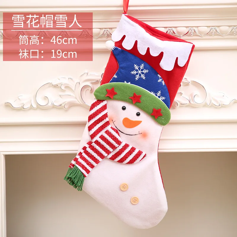 Navidad Елочное украшение керст кулон украшения Рождественские конфеты подарочная сумка рождественские носки рождественский украшения для дома - Цвет: B