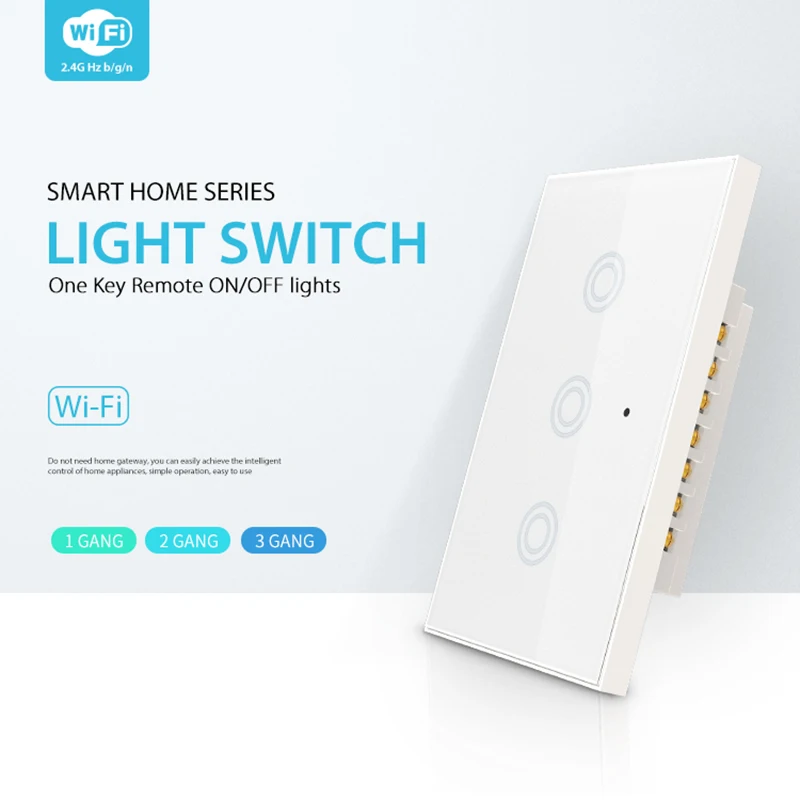 Timethinker Smart Wi-Fi настенный выключатель света 1/2/3 Gang США Дистанционное Управление сенсорный переключатель умный дом пульт дистанционного управления работает с Alexa Echo Google Home