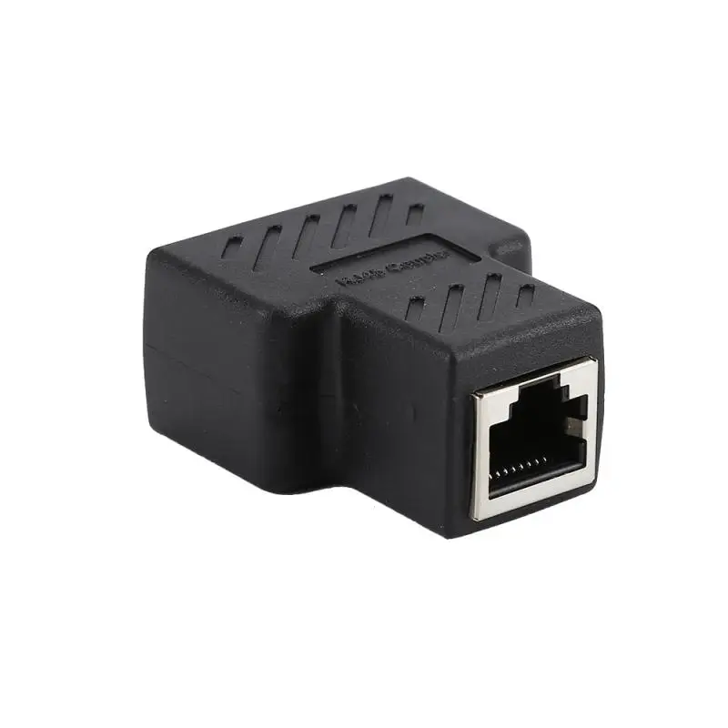 RJ45 1 To 2 LAN Copper Conductor Network Cable Splitter Extender Plug Adapter Network Cable Splitter 3