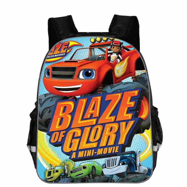 

Blaze And The Monster Machine School Backpack Cartoon School Bags for Boy,Girls Kindergarten Primary Bag Baby Bags