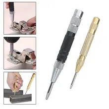 

2pcs Automatic Centre Punch Adjustable Spring Loaded Metal Drill Hole Punch Tool Automatic Center Punch Locator
