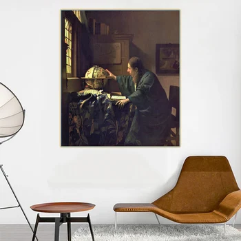 

Citon Johannes Vermeer《The Astronomer, 1668》Canvas Oil Painting Artwork Picture Poster Painting Wall Decor Home Decoration