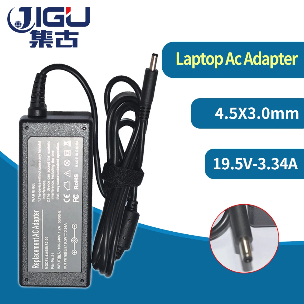 

19.5V 3.34A Replacement For Dell 4.5*3.0MM 65W Universal Notebook Laptop AC Charger Power Adapter free shipping