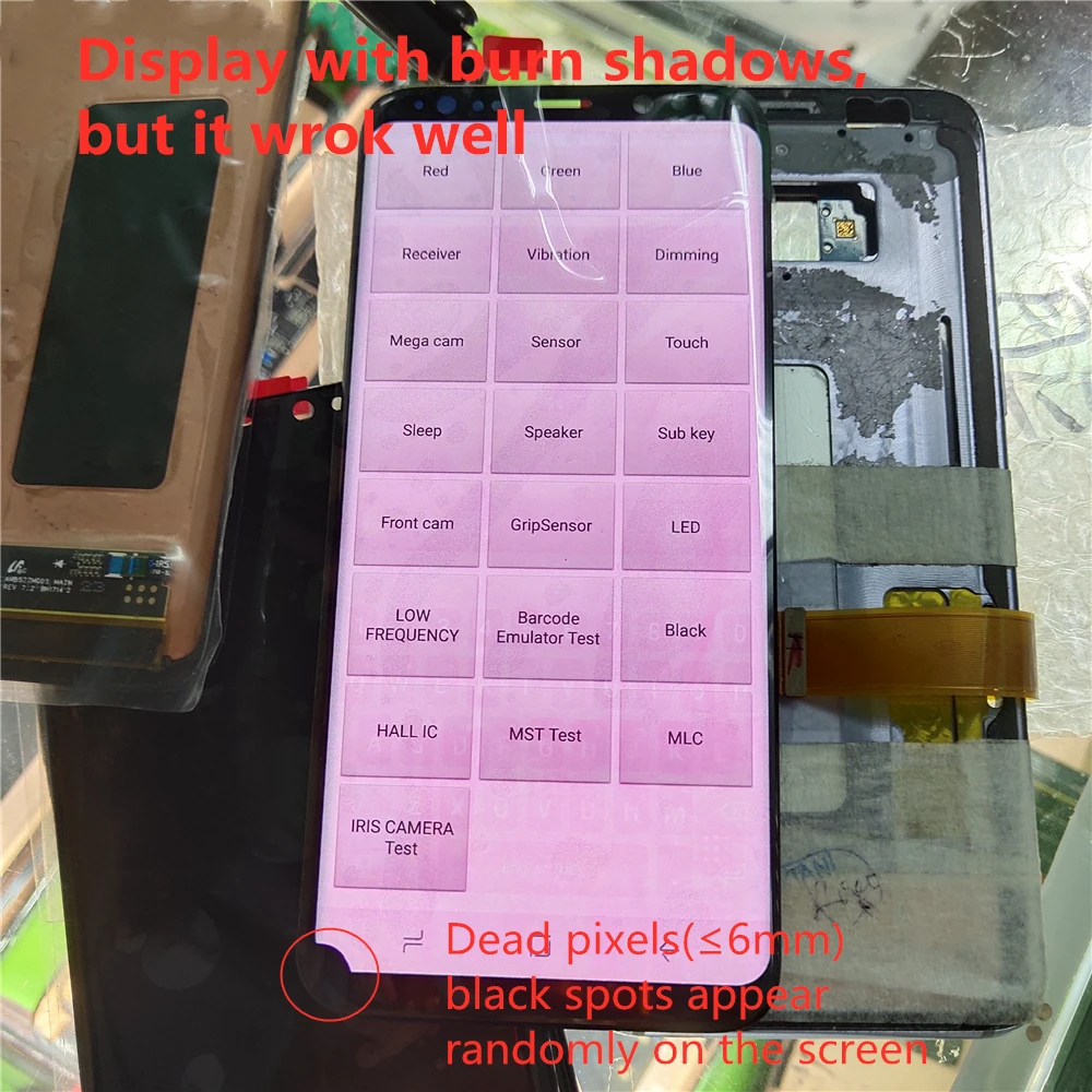 

Big Red burns and big points AMOLED LCD For Samsung Galaxy S8 G950 G950F LCD Display Touch Screen Digitizer ForS8 G950 G950F