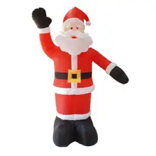 2,4 м гигантский Санта-Клаус Светодиодный Надувные игрушки с подсветкой, рождественские реквизиты, игрушки для дня рождения, свадьбы, вечеринки, садовые уличные украшения