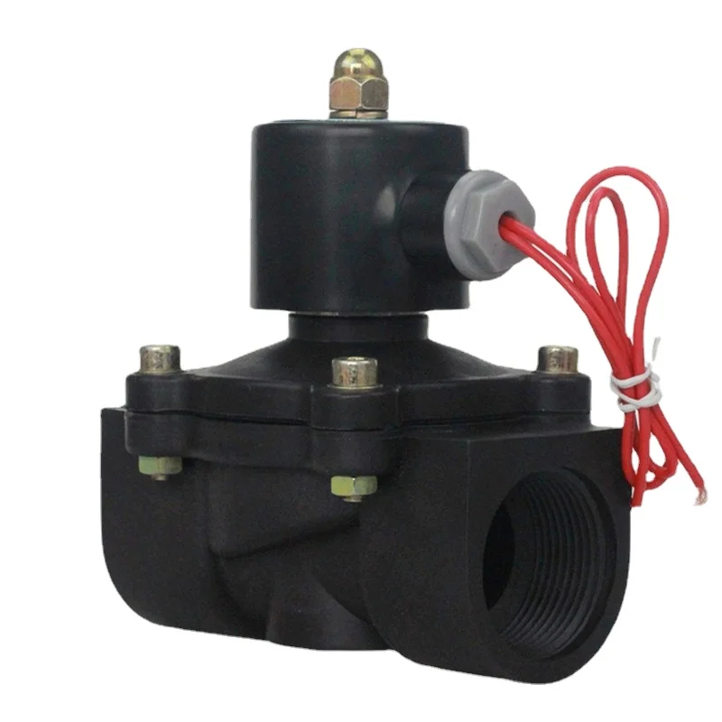 DN08/10/15/20/25/32/40/50 AC 110V 220V DC 12V 24V Пластик нормально закрытый Соленоидный клапан воды