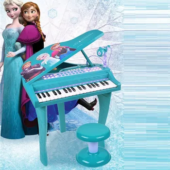 

Disney Frozen 2 Elsa Anna Princess Children Electronic Keyboard Beginner Multifunction Baby Early Education Piano Toy X5260