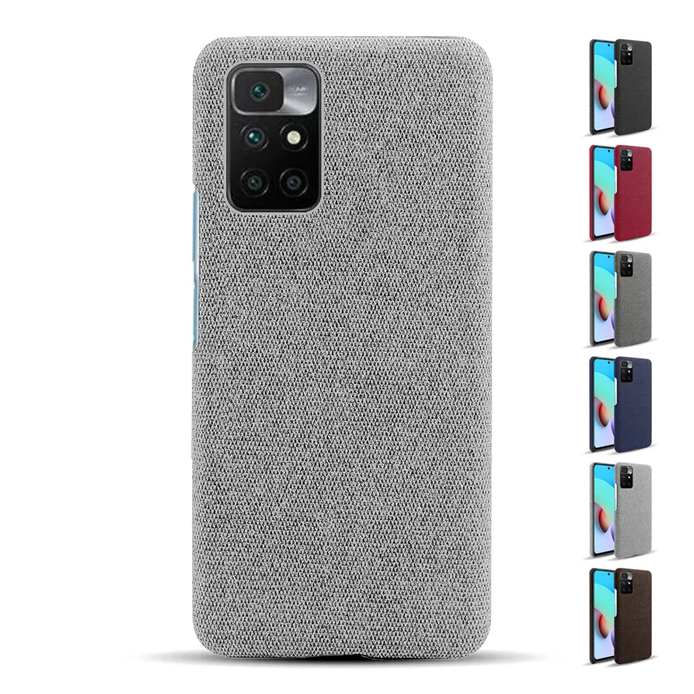 

For Redmi 10 Case Slim Soft-Touch Fabric + Hard PC Cover For Xiaomi Redmi10 Redmi 10 Coque Funda Bumper Capa Shell Bags