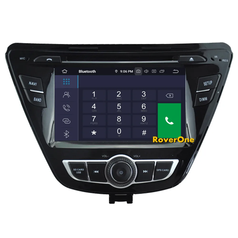 Cheap RoverOne Car Multimedia Player For Hyundai Elantra 2014 2015 2016 Android 9.0 Autoradio Bluetooth DVD Radio GPS Navigation 8