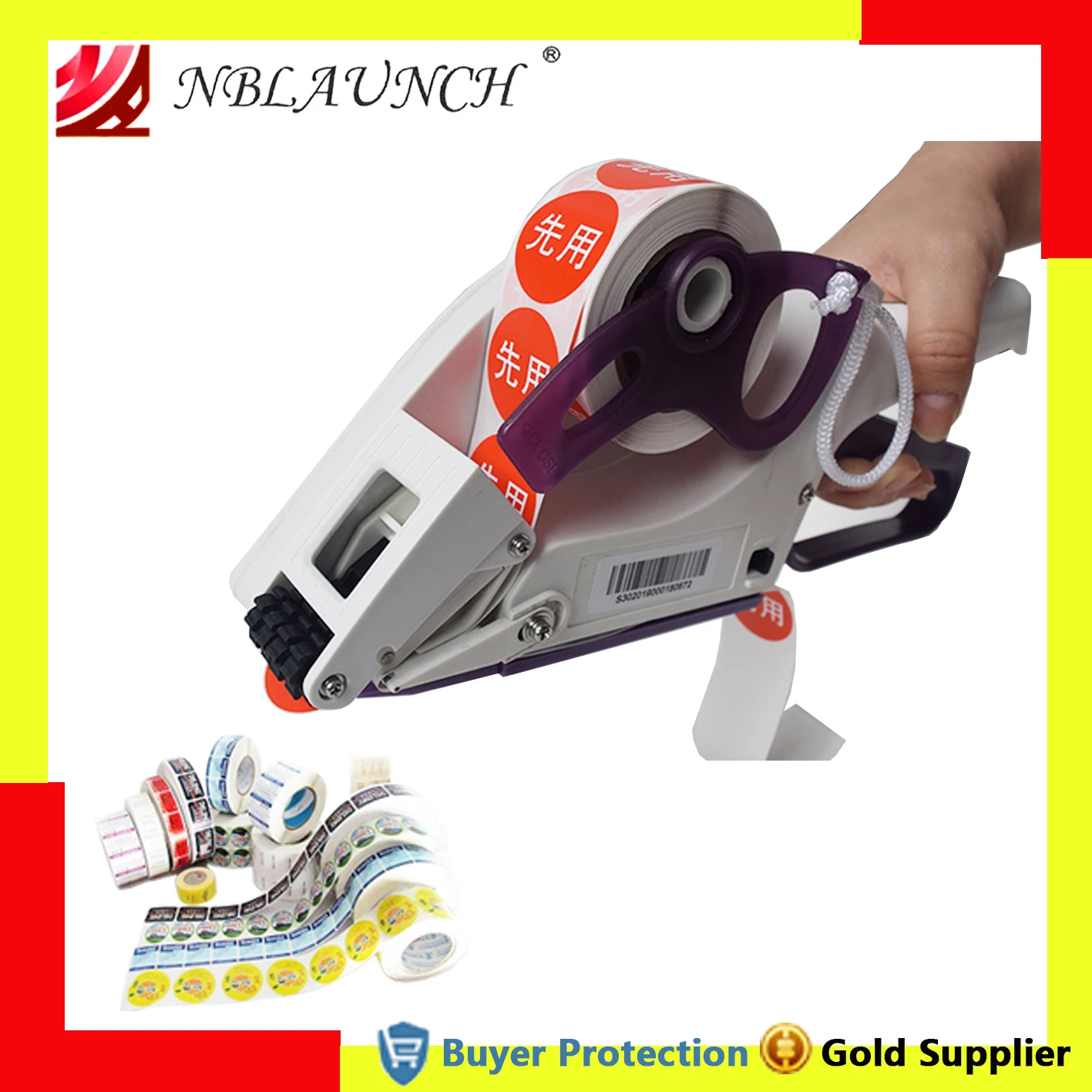 Sticker Labeler Bottle-Cover Hand-Hold-Cap Flat Manual Ce Adhesive Price-Tag
