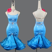 Best Price New Latin Dance Costume Competition Dress Female Adult Customized Professional Dancing Dress Pleated Latin Dance Skirt Best Price New Latin Dance Costume Competition Dress Female Adult Customized Professional Dancing Dress Pleated Latin Dance Skirt