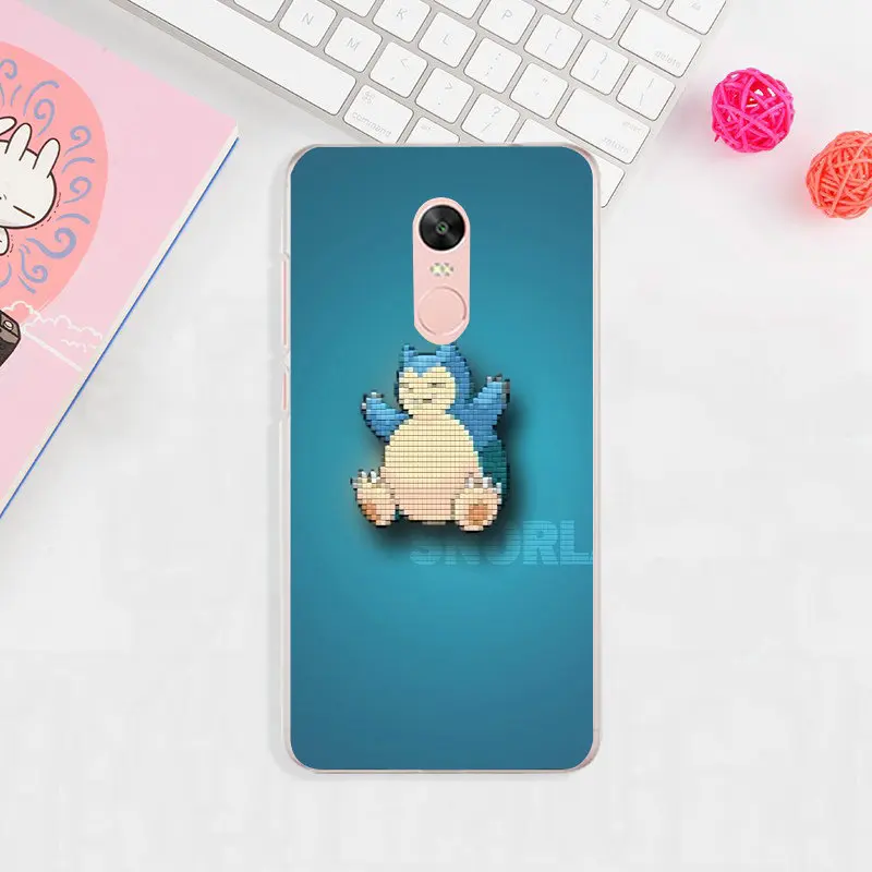 image 3 Силиконовый чехол для телефона из мягкого ТПУ с рисунком Чехлы для Xiaomi Redmi Mi Note 2 3 3S 4X 4A 5 6 5 5S 5A 6 8 A1 Pro Plus мультфильм Snorlax Покемоны - Цвет: image 3