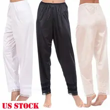 Американский женский Слип лайнер, женская одежда для сна, пижамы, штаны для отдыха, брюки