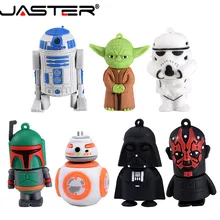 JASTER USB флешка Звездные войны йода/Дарт Вейдер флэш-накопитель 4 ГБ 8 ГБ 16 ГБ 32 ГБ 64 ГБ флеш-накопитель USB 2,0 подарки Chiavetta USB Cle USB