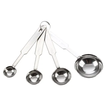 

Kitchen Baking Cooking Stainless Steel Measuring Spoon Set 4 Sizes