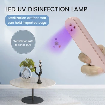 

Portable Ultraviolet Disinfection Lamp LED UV Germicidal Lamp UVC Light Stick Sterilize Kill Mite Light for Home Office