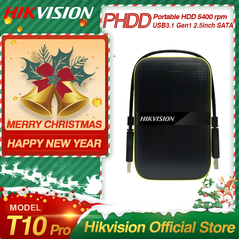 Hikvision оригинальный портативный жесткий диск 1 ТБ внешний HDD 2 USB3.1 Gen1 мобильный