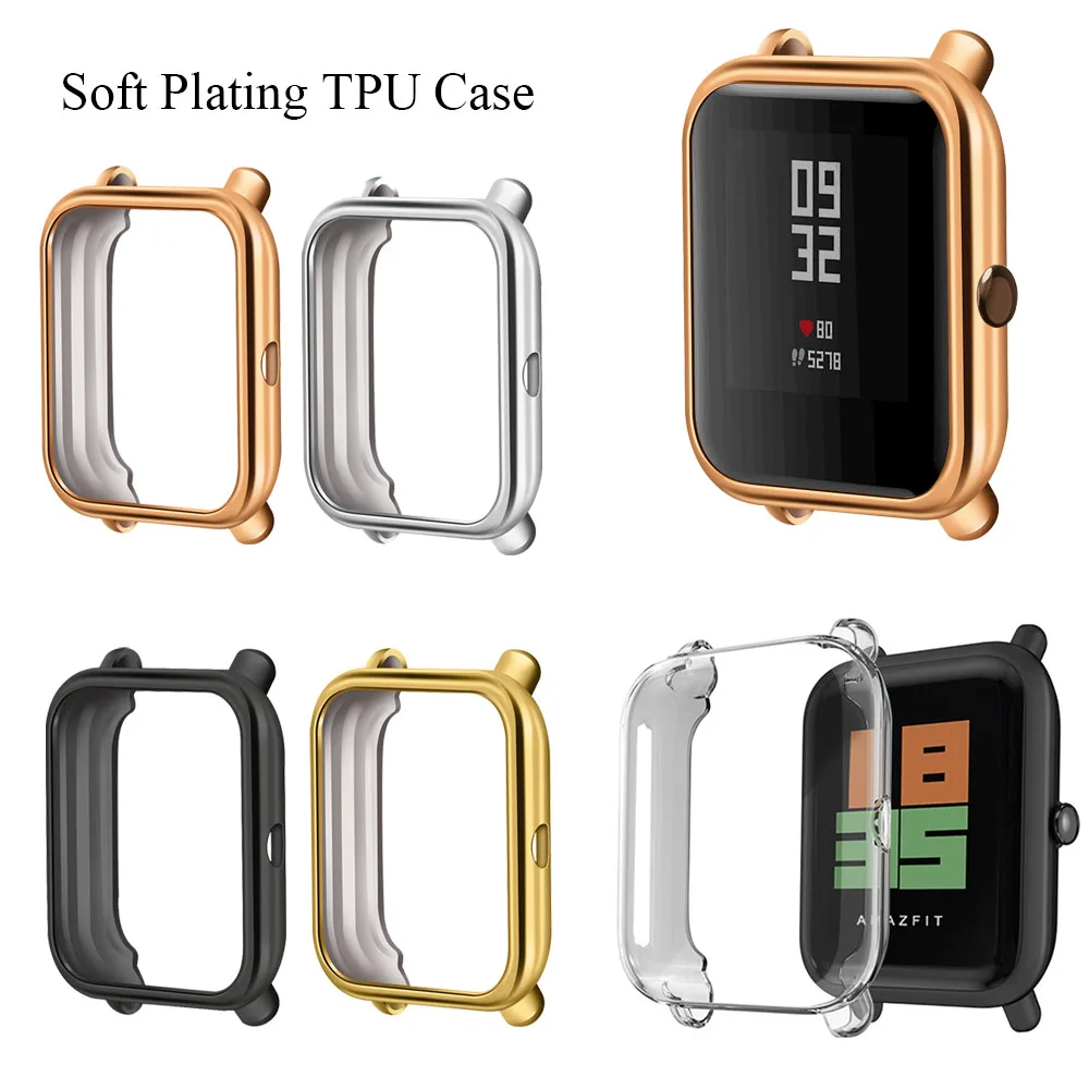 1 шт. роскошный мягкий ТПУ ударопрочный защитный чехол для Xiaomi Huami Amazfit Bip Youth Lite Сменные аксессуары