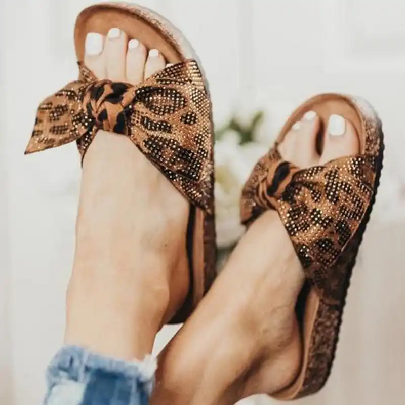 leopard bow slides