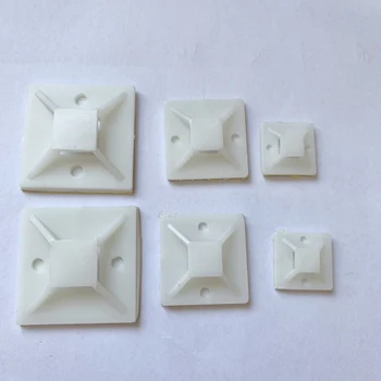 

30pcs 20*20 Adhesive Self-adhesive Tie Mounts Beam Line Card Cable Management Clip Wiring Accessories Sucker type locating piece