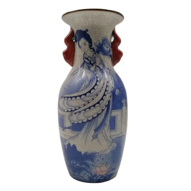 Chinese old porcelain vase Painted glaze porcelain vase 