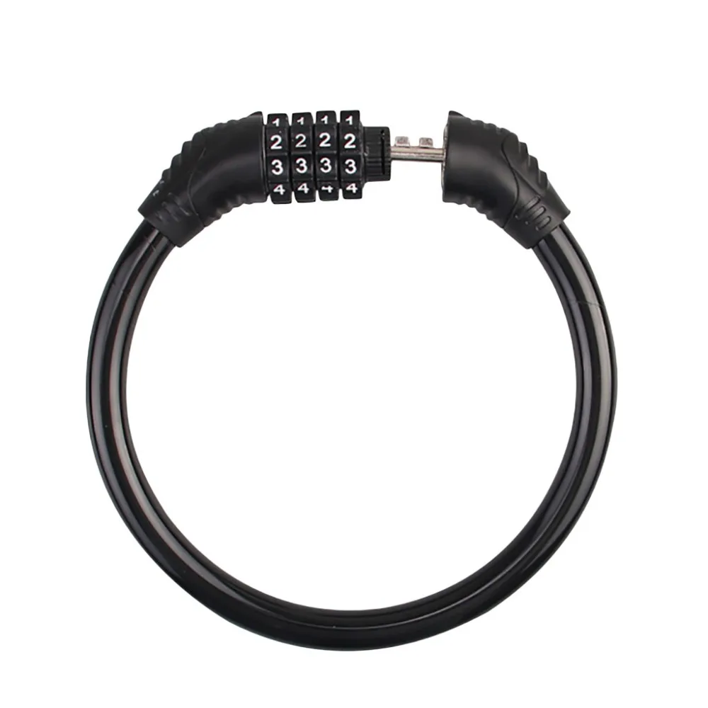 Bicycle lock heavy combination chain safety digital lock zinc alloy lock PVC material multi-lock car built-in knob 30N15 (1)