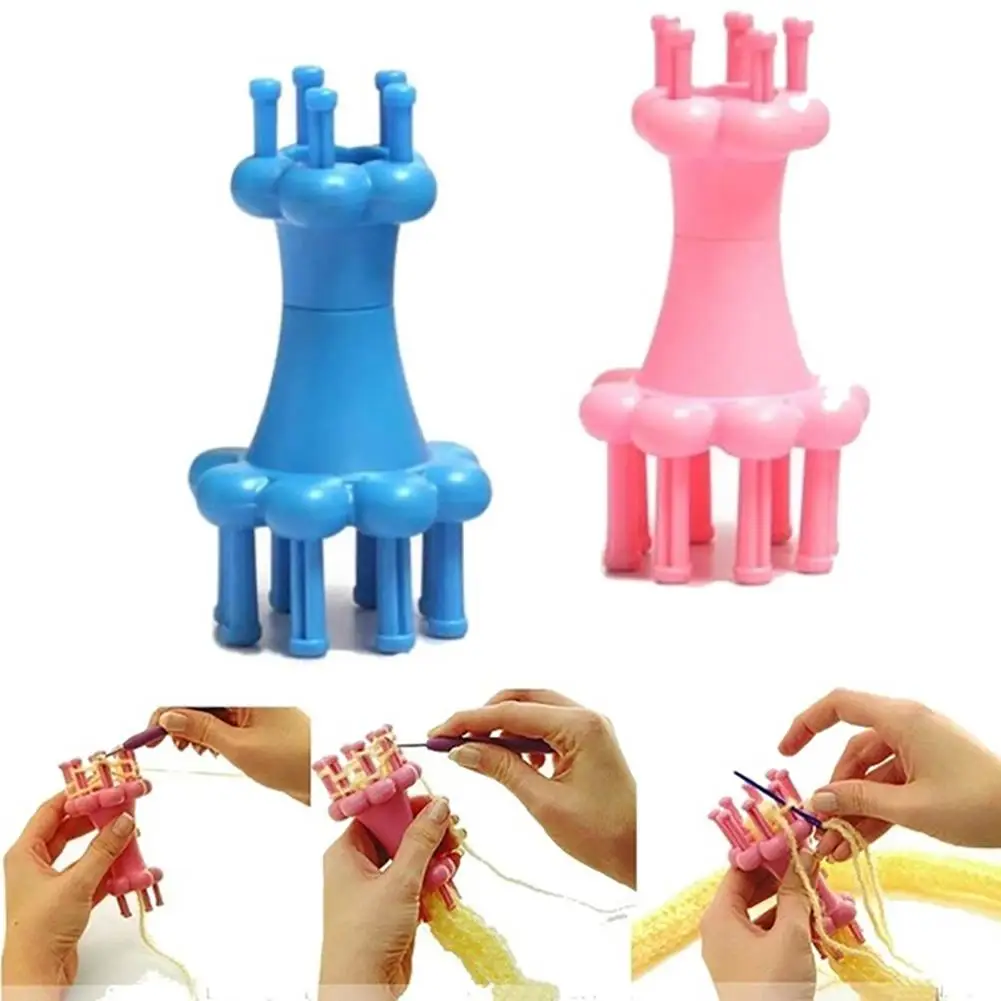 

DIY Weaving Tool Hook Crochet Alternative Flower Arranger Spool Loom Knit Knitter Craft Tools Set Sewing Accessories