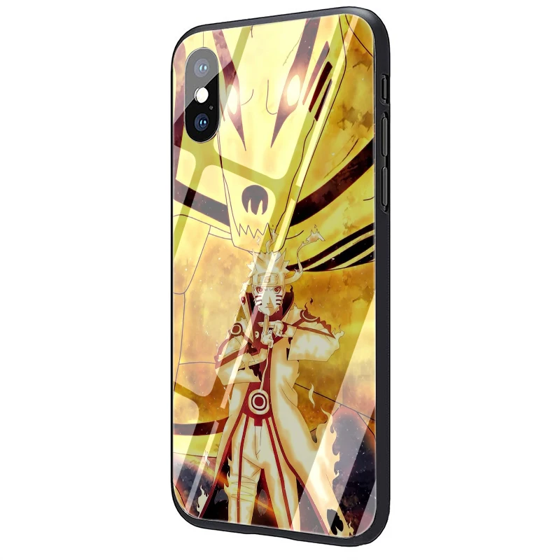 G13 Наруто Какаши закаленное стекло чехол для телефона чехол для iPhone 5 5S SE 6 6S 7 8 Plus X XR XS 11 Pro Max - Цвет: G13