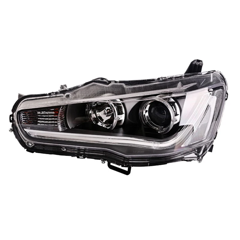 2 шт. фары Angel Eye для Mitsubishi Lancer EX 2010 2014 светодиодные DRL двухлучевые Биксеноновые