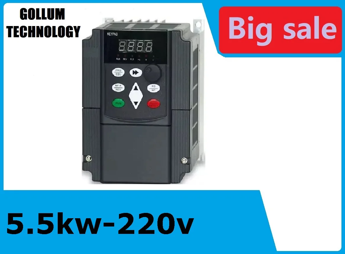 220v 5.5kw VFD Variable Frequency Drive Inverter / VFD1HP or 3HP Input 3HP Output CNC spindle Driver spindle speed control