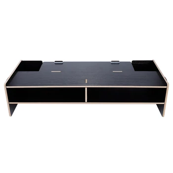 

Modern Style Monitor Heighten Shelf Rack For Display Screen Keyboard Base Bracket Wooden Desktop Laptop Stand Holder US Shipping