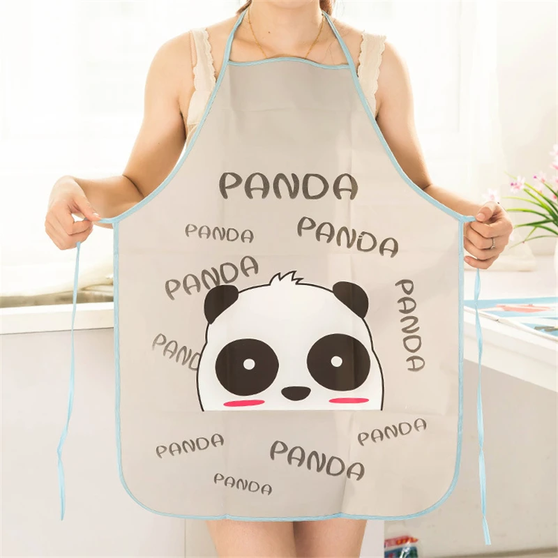 Cartoon Aprons Kitty Dora Bib Apron Cartoon Long Sleeve Cuff Waterproof Aprons Gowns Suits For Women Kitchen Apron