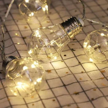 

10/20 Led Bulb Solar Chain Balloon G45 Led String Fairy Light White Warm White Colorful Led Ball Wedding Courtyard Decoration