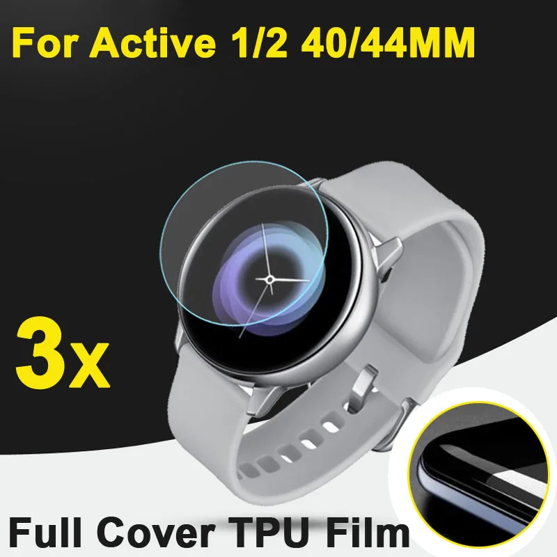 3 шт./лот полное покрытие мягкие Защитные пленки из ТПУ для смарт часов Samsung Galaxy Watch