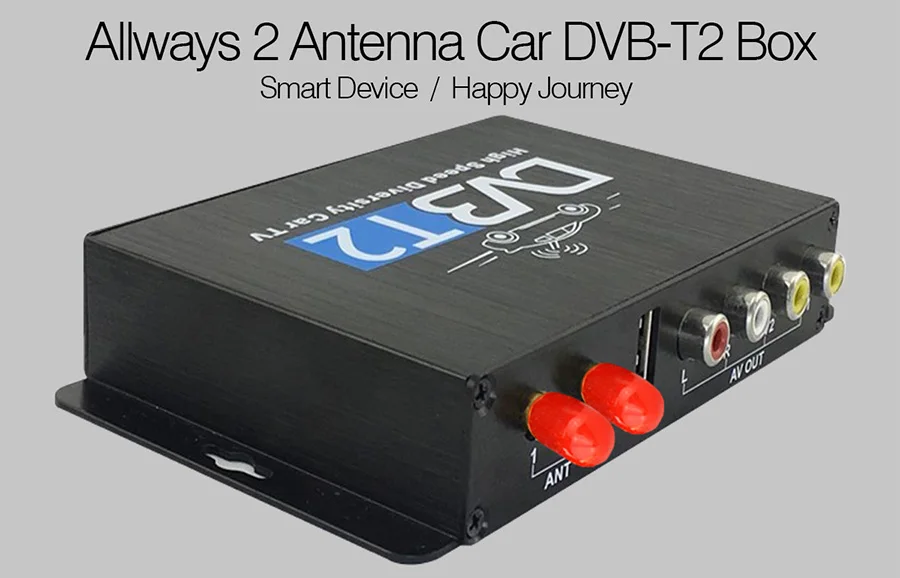 Цифровой ТВ ресивер Allways DVB T/Car два тюнера и две антенны USB / HDMI HD тюнер Mpeg4
