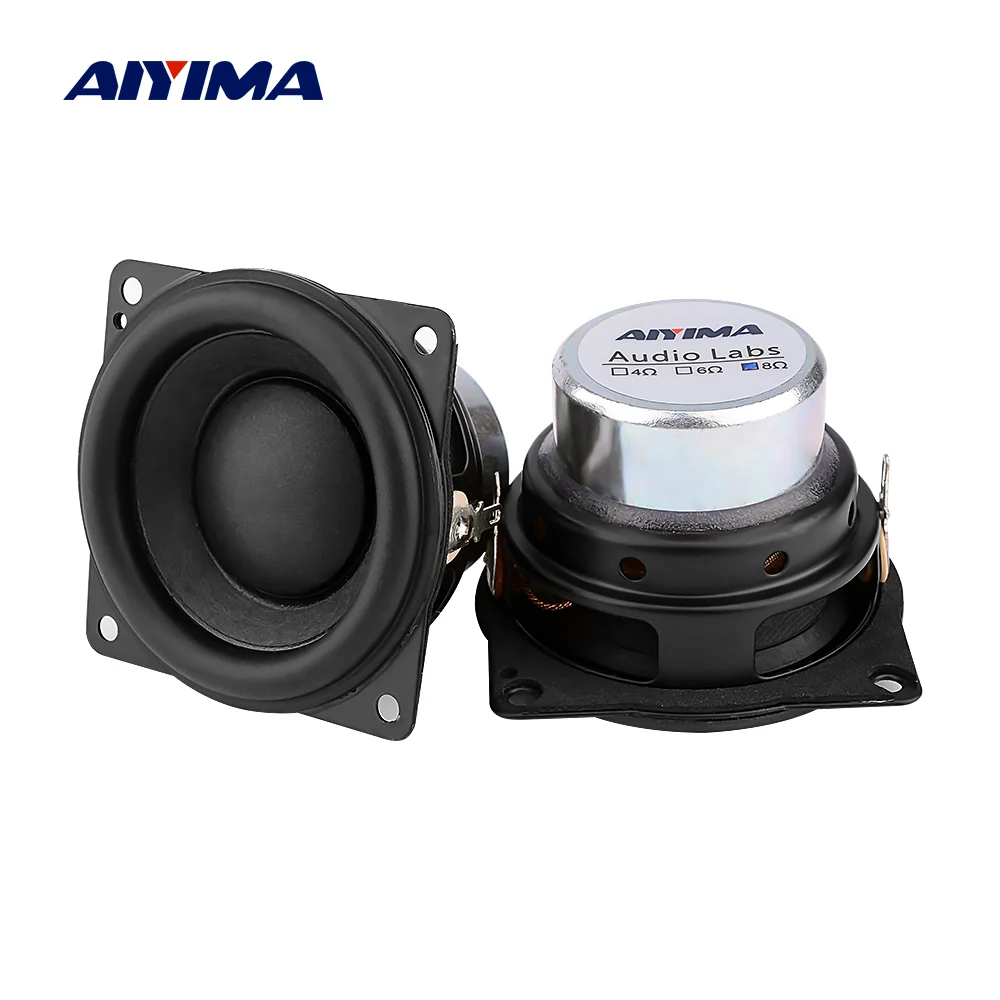 1pcs 2"inch full-range speakers 53mm 8ohm 6W Anti-magnetic Loudspeaker 