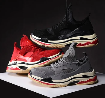 

Retro casual running shoes men Men's Retro Solid Color Casual Shoes 2019 Non-slip Breathable