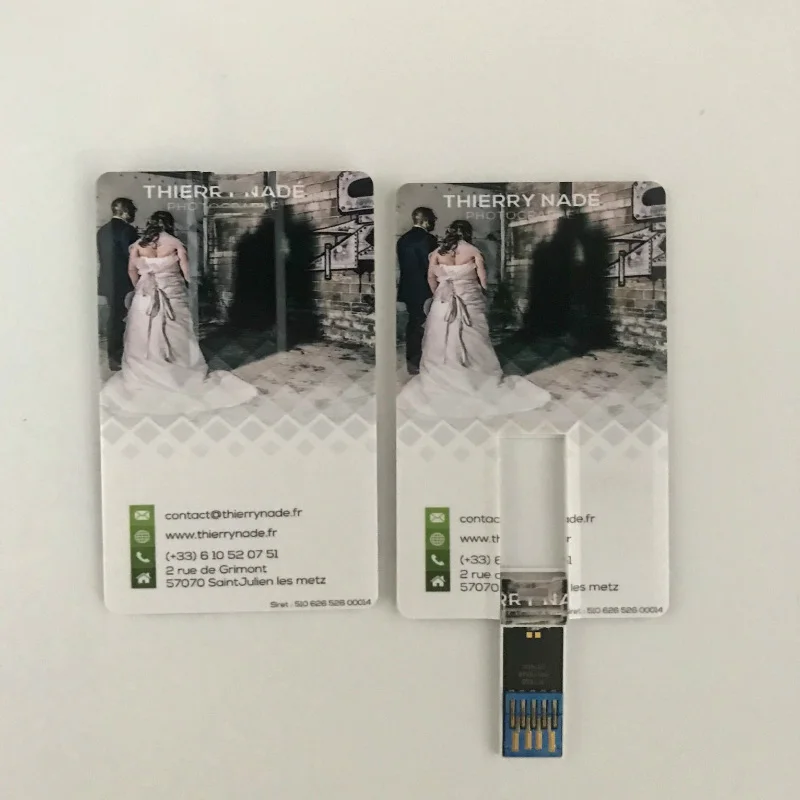 Пользовательский логотип кредитная карта USB флеш накопитель 64 ГБ памяти 32 Гб диск
