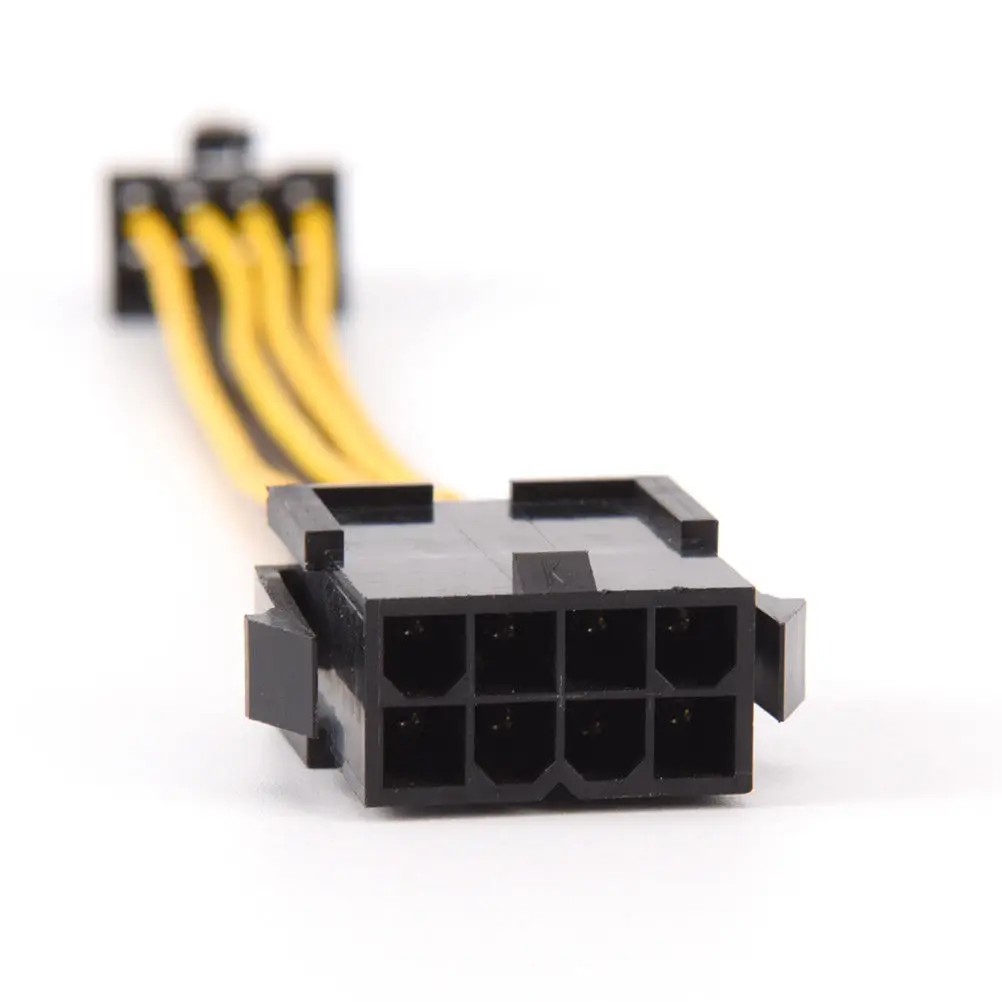 19cm 8 Pin to 8 Pin ATX EPS Male to Female Power Extension PSU Mainboard Power Extension Adapter Cable
