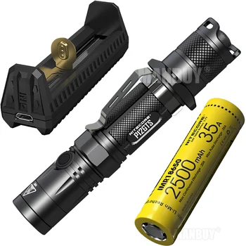 

2020 nitecore P12GTS +F1 USB Charger PowerBank +IMR18650 Battery 1800LMs LED Rechargeable Ultra Compact Tactical EDC Flashlight