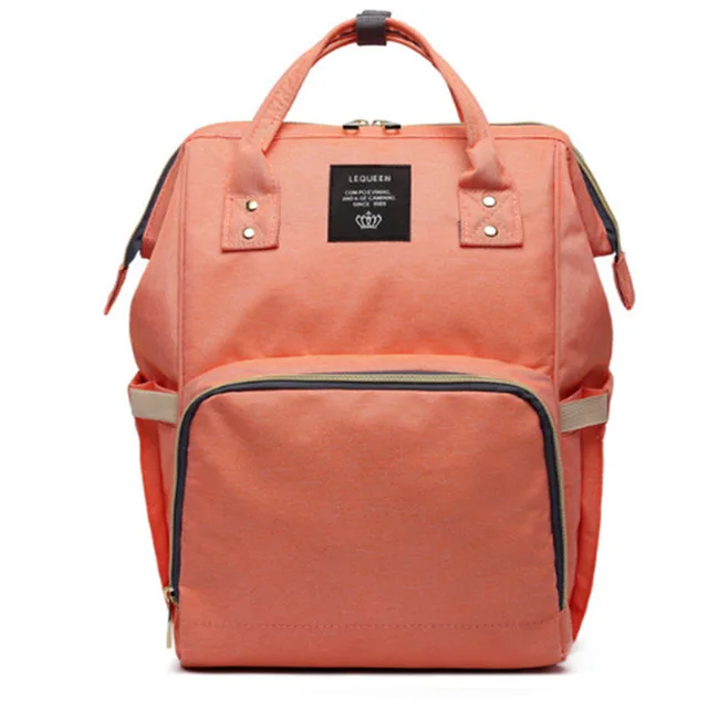 Orange 40x17x26cm Сумка для подгузников, модная сумка для мам, большая вместительность, сумка для детских колясок с единорогом, сумка для пеленания, рюкзак для мам - Цвет: Orange 40x17x26cm
