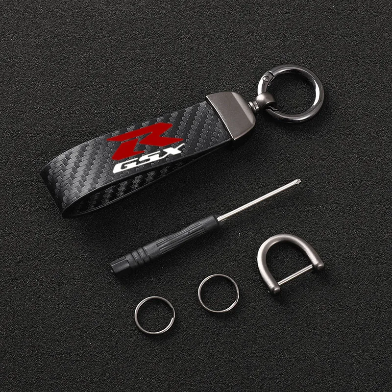 

High-Grade Leather Motorcycle keychain Horseshoe Buckle Jewelry for Suzuki Gsxr 600 GSX-R 750 GSXR600 GSX R 750 1000